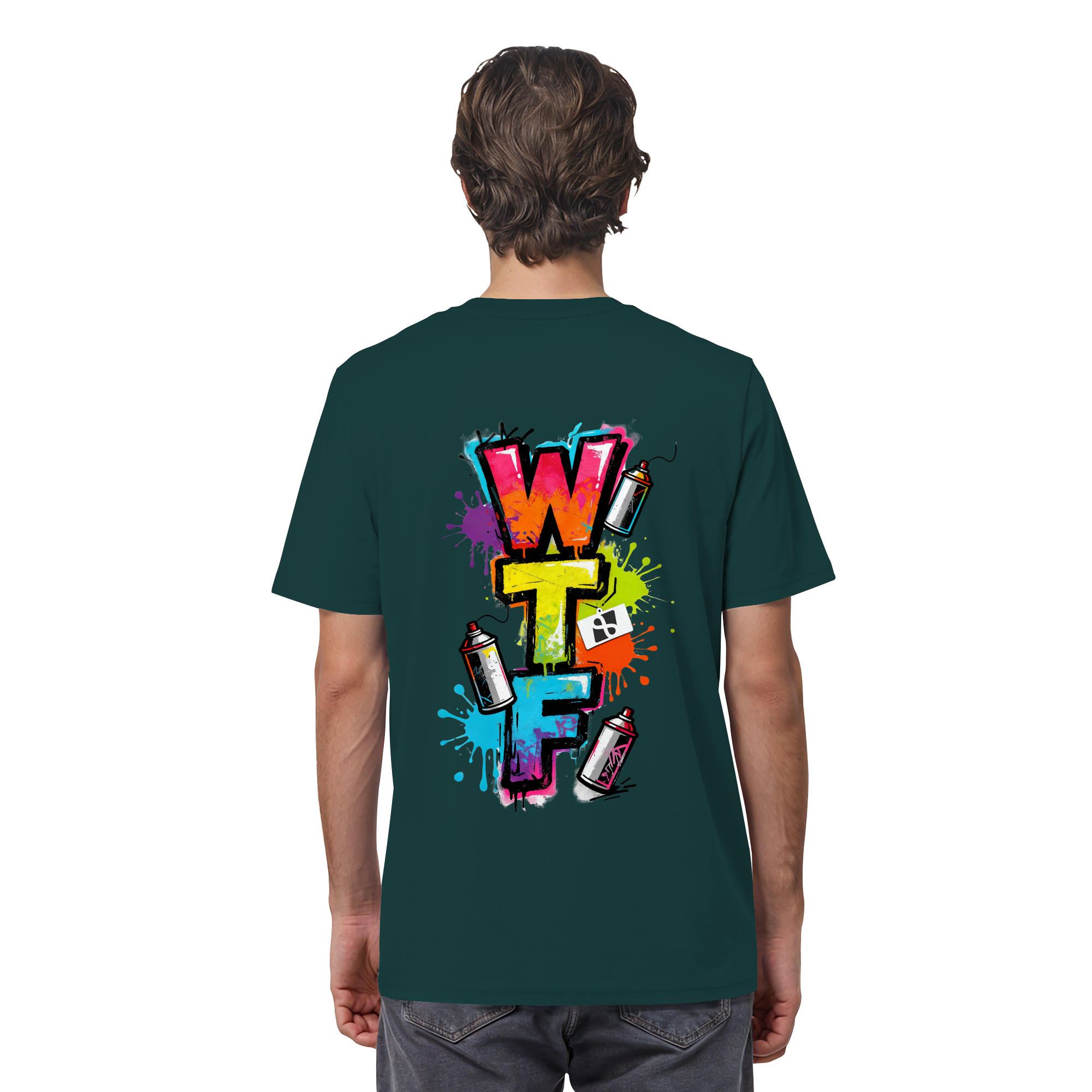 WTF - "Wear The Fair" Print mit besticktem Emblem - Organic Shirt