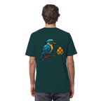 Tannenhäher mit Zirbelnuss + Emblem Stick - Organic Shirt