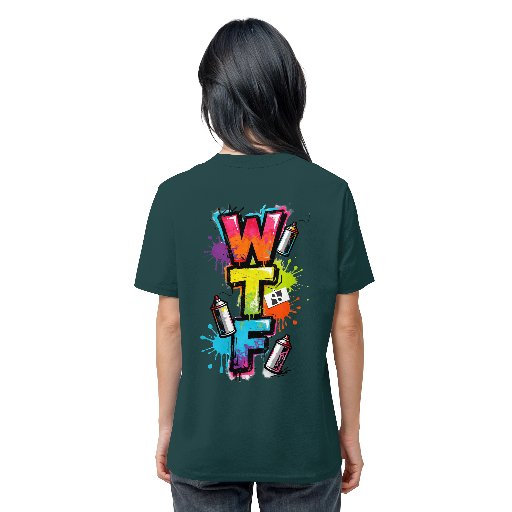 WTF - "Wear The Fair" Print mit besticktem Emblem - Organic Shirt