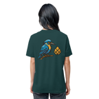 Tannenhäher mit Zirbelnuss + Emblem Stick - Organic Shirt