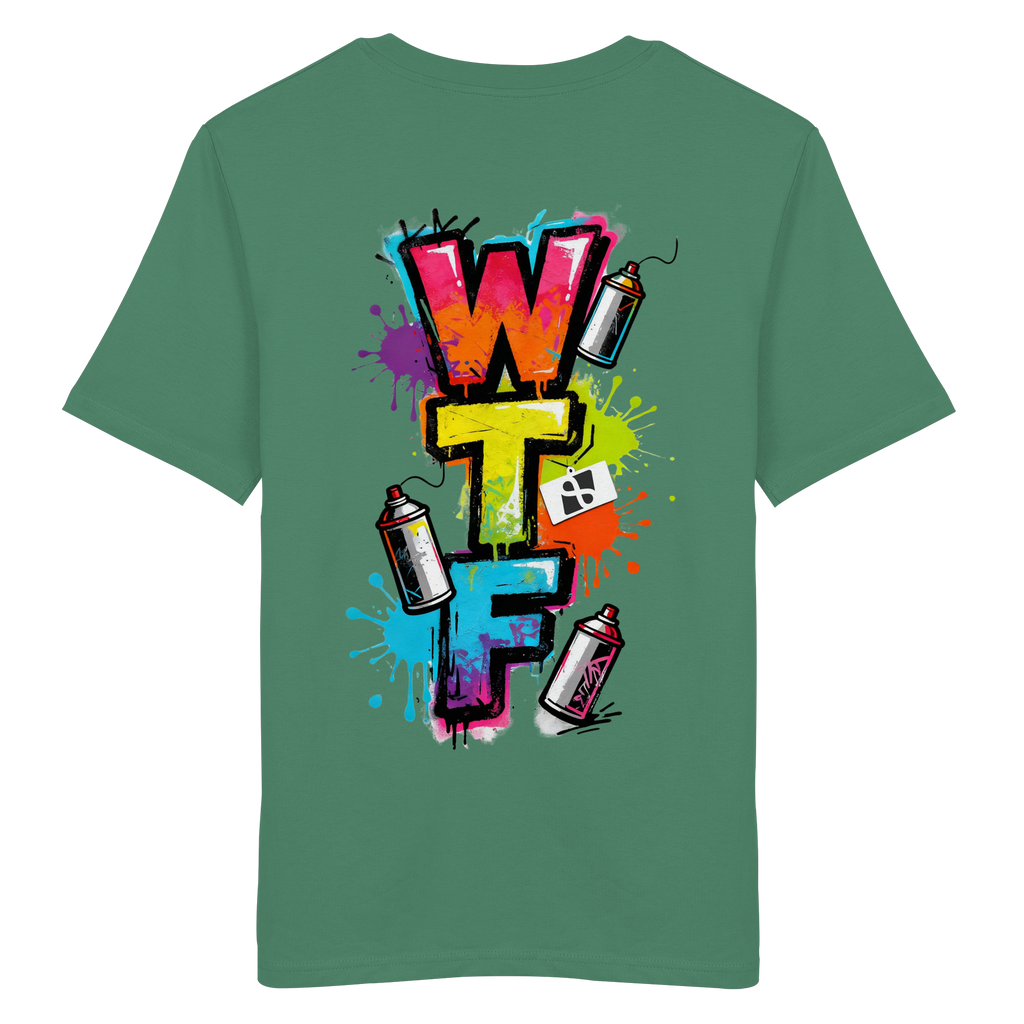 WTF - "Wear The Fair" Print mit besticktem Emblem - Organic Shirt