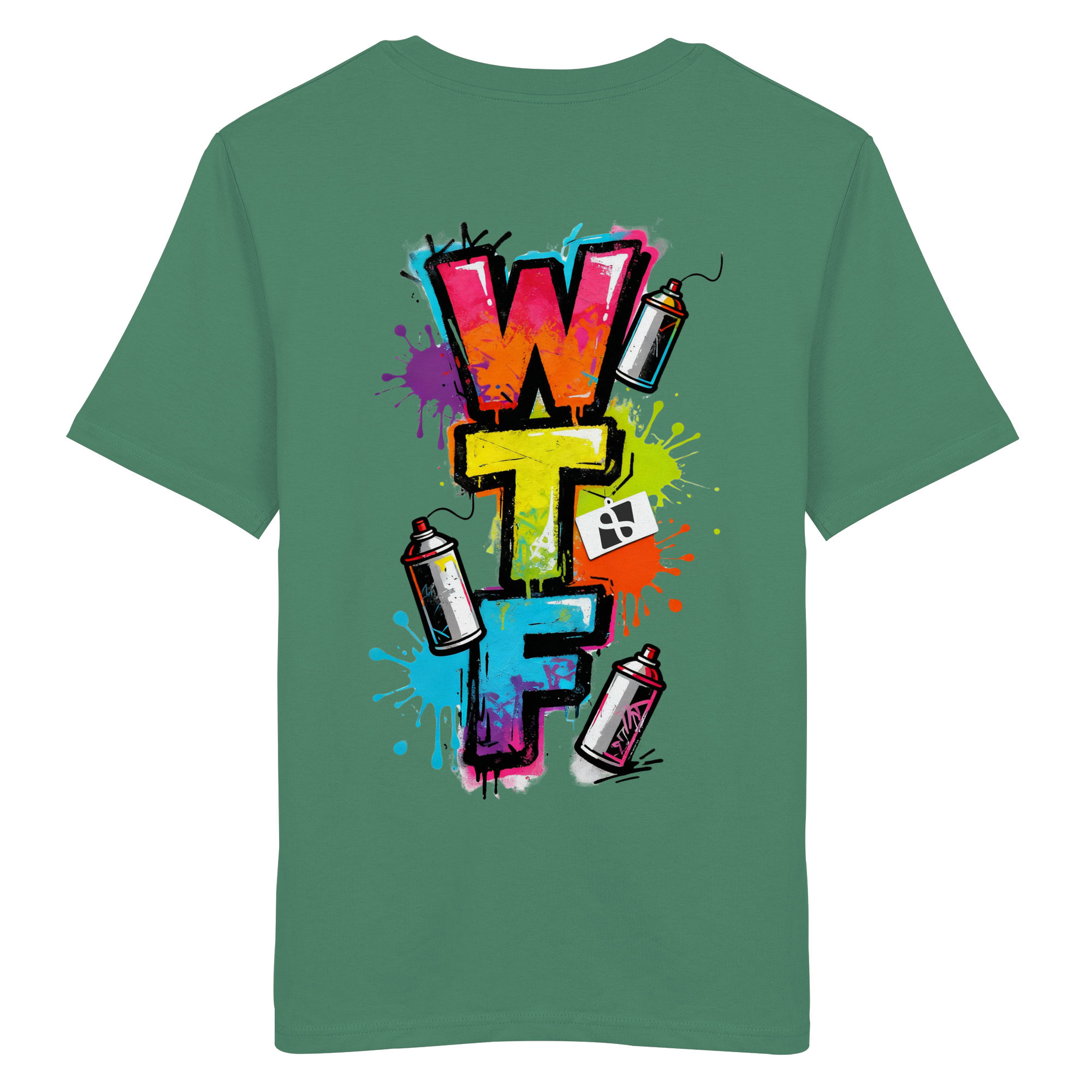 WTF - "Wear The Fair" Print mit besticktem Emblem - Organic Shirt