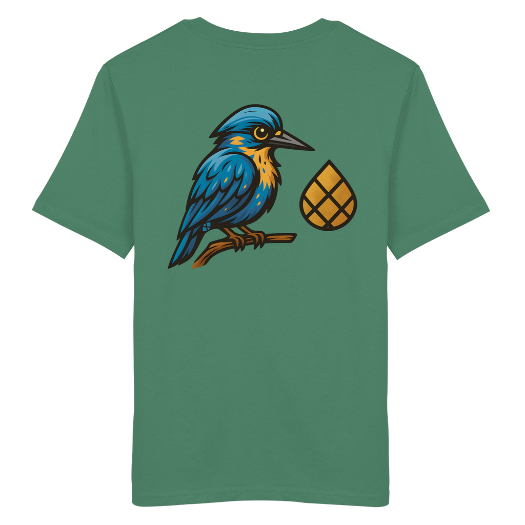 Tannenhäher mit Zirbelnuss + Emblem Stick - Organic Shirt