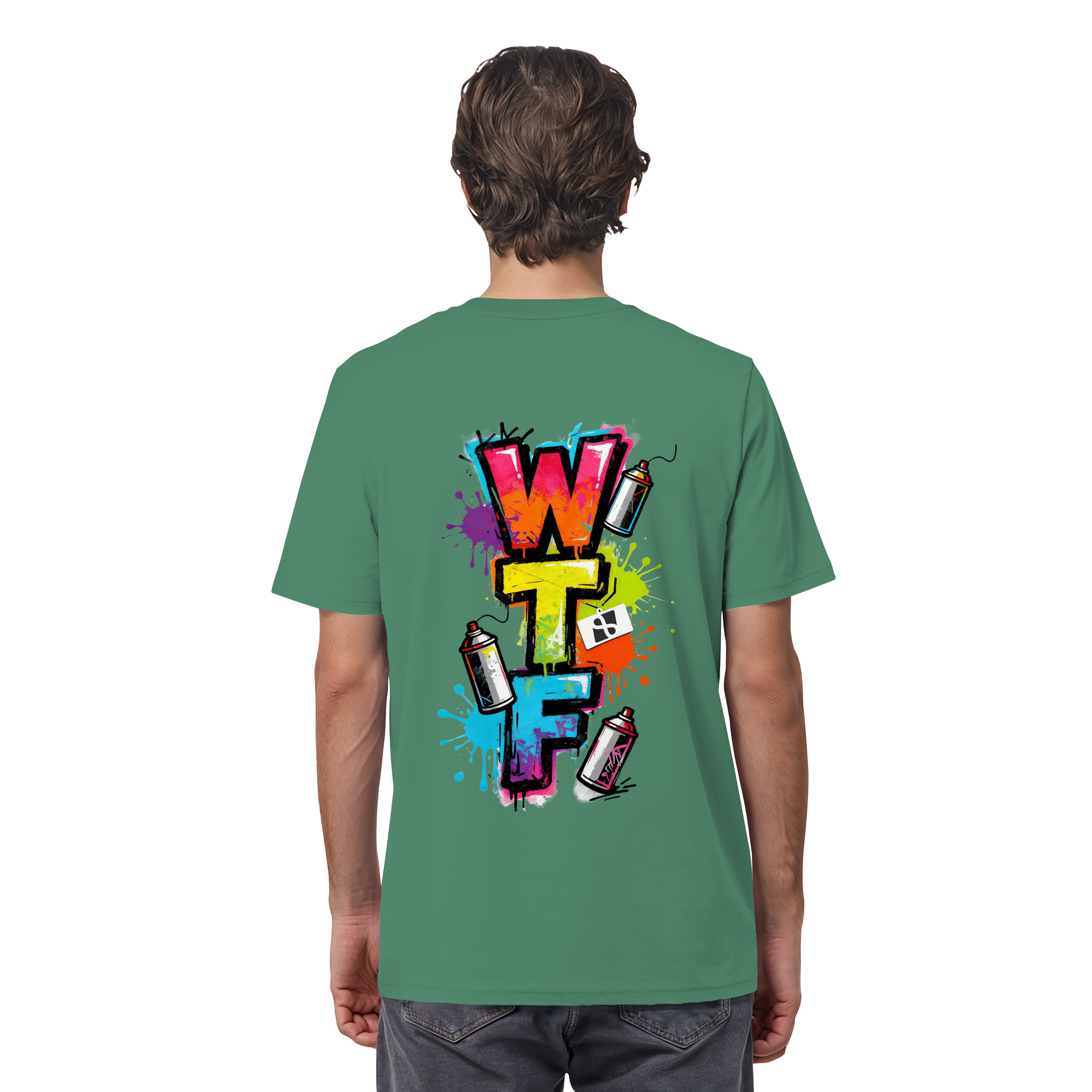 WTF - "Wear The Fair" Print mit besticktem Emblem - Organic Shirt
