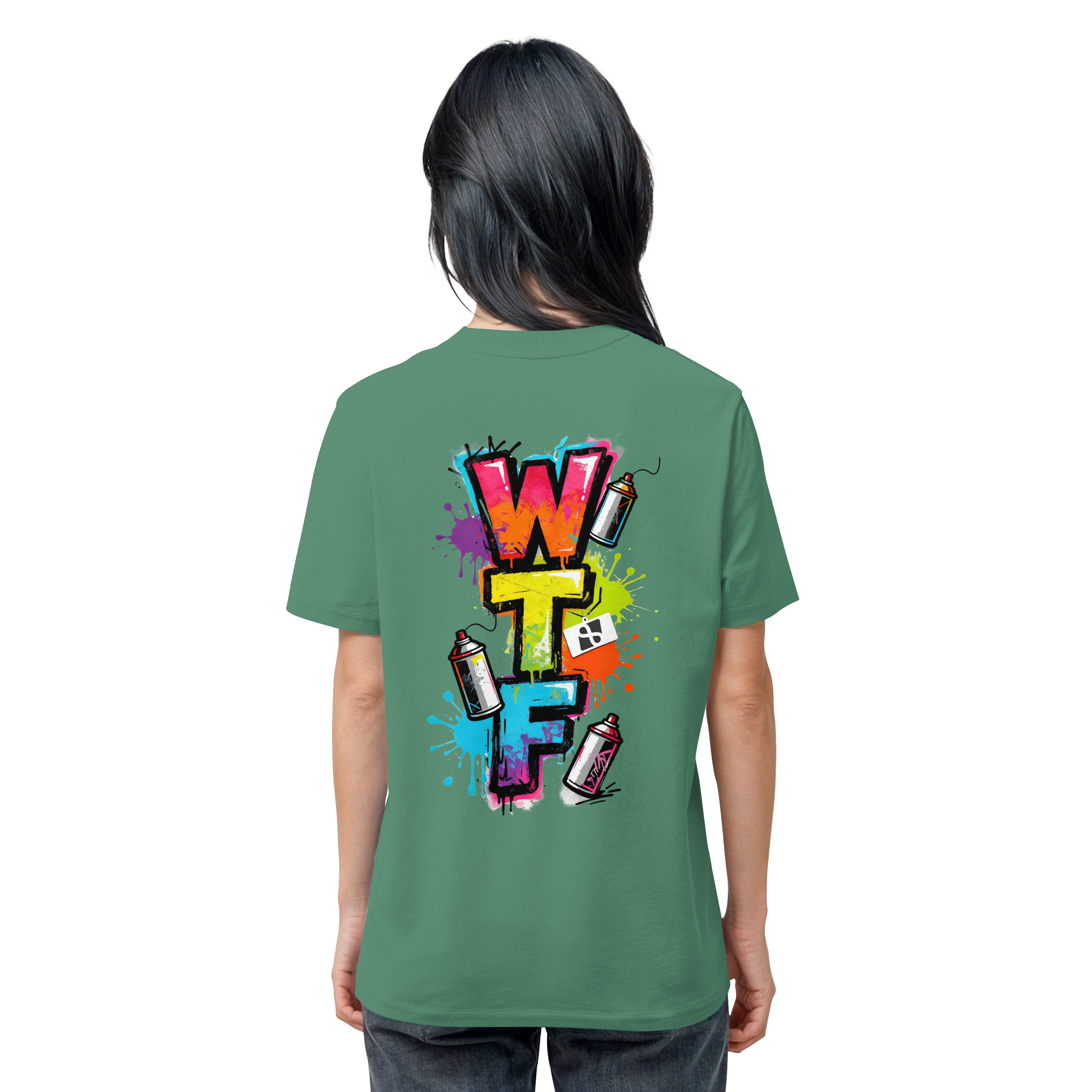 WTF - "Wear The Fair" Print mit besticktem Emblem - Organic Shirt