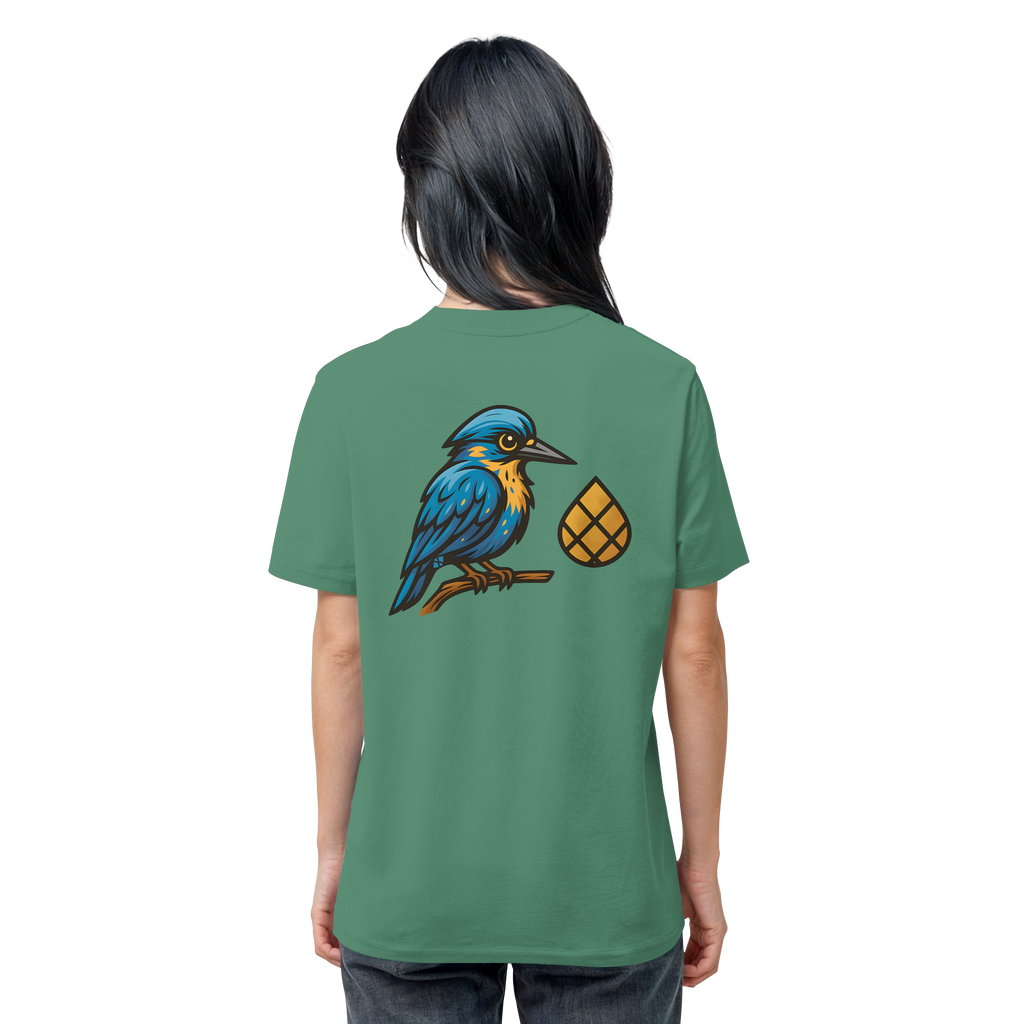 Tannenhäher mit Zirbelnuss + Emblem Stick - Organic Shirt