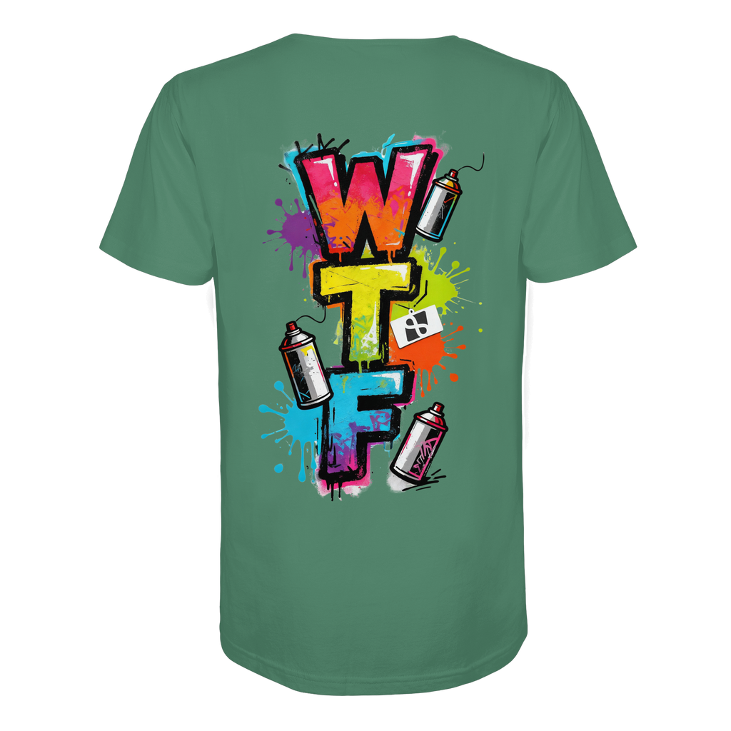 WTF - "Wear The Fair" Print mit besticktem Emblem - Organic Shirt