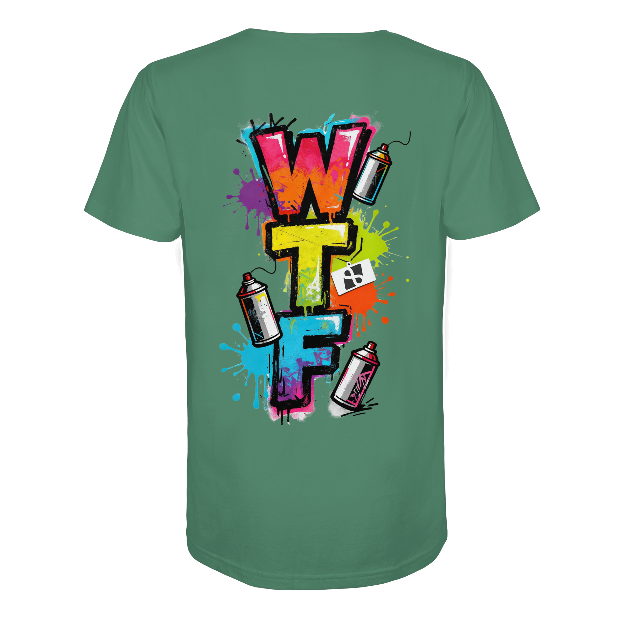 WTF - "Wear The Fair" Print mit besticktem Emblem - Organic Shirt