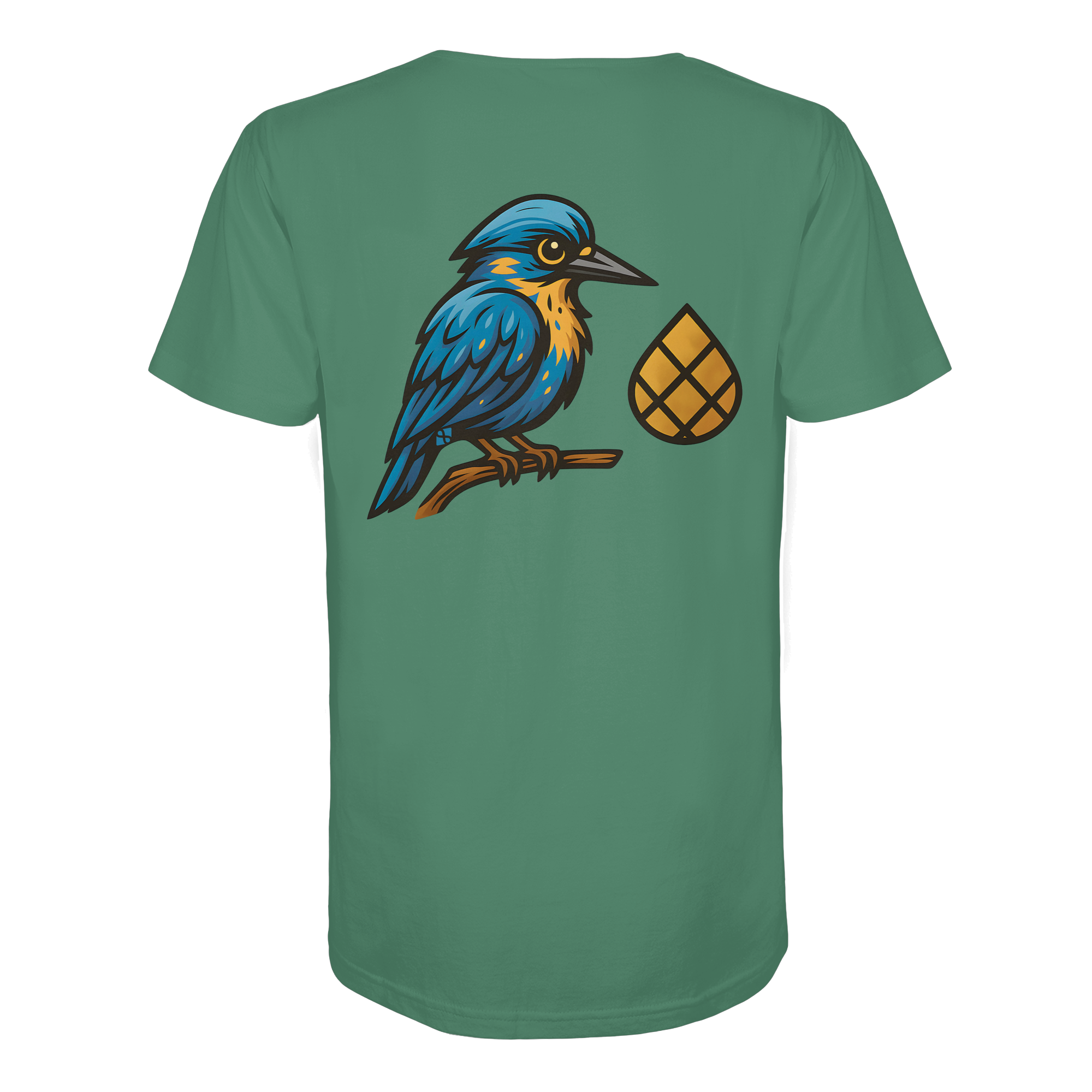 Tannenhäher mit Zirbelnuss + Emblem Stick - Organic Shirt