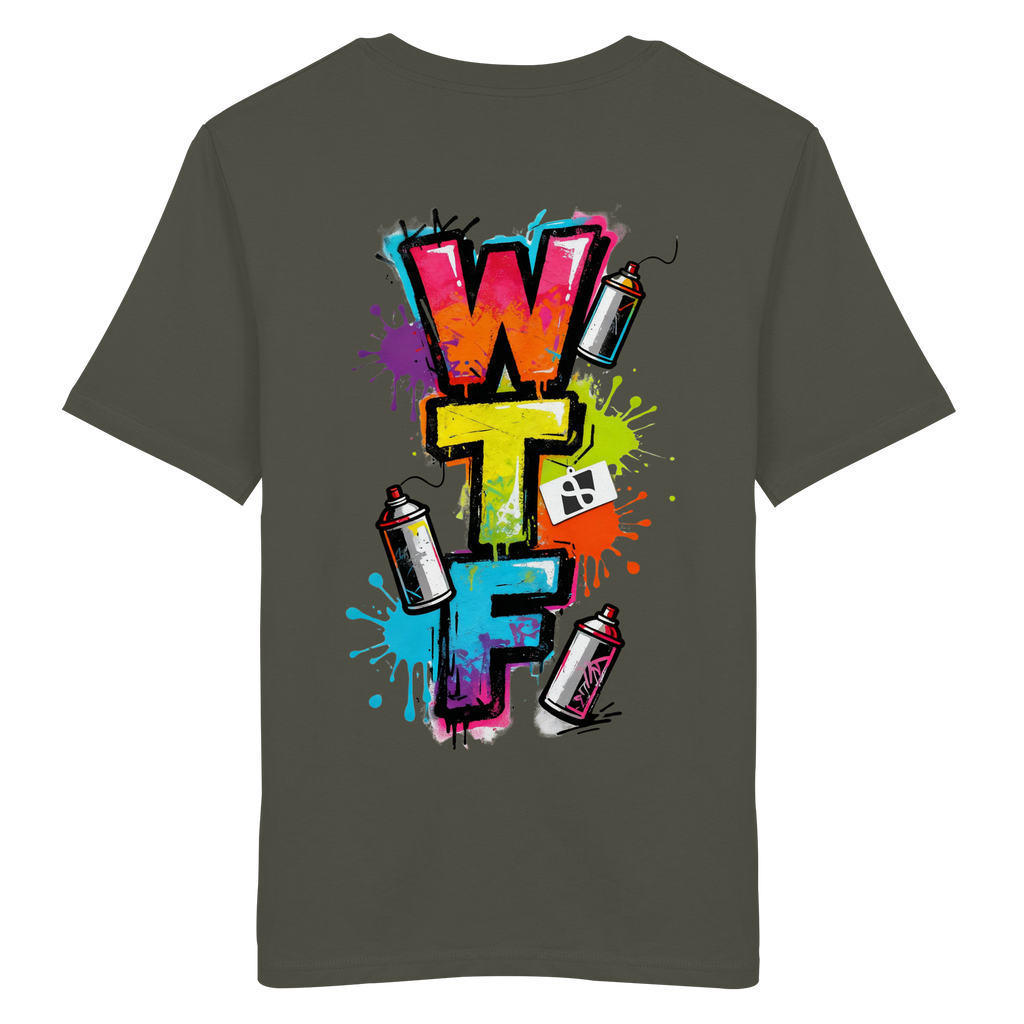 WTF - "Wear The Fair" Print mit besticktem Emblem - Organic Shirt