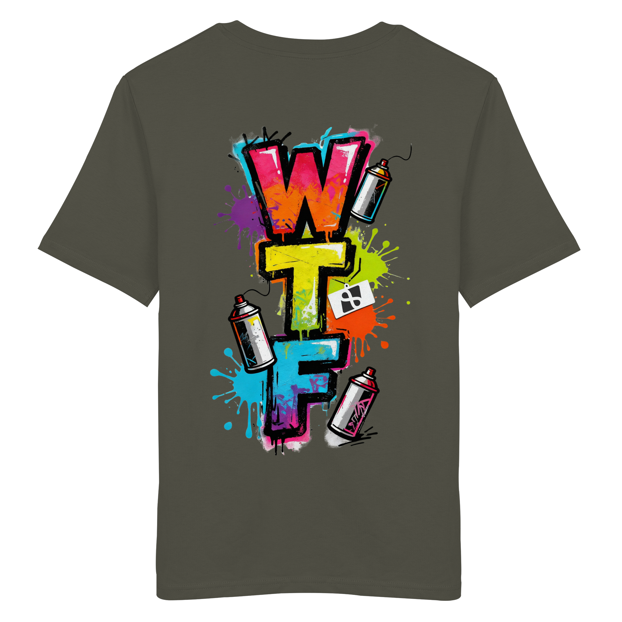 WTF - "Wear The Fair" Print mit besticktem Emblem - Organic Shirt