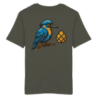 Tannenhäher mit Zirbelnuss + Emblem Stick - Organic Shirt