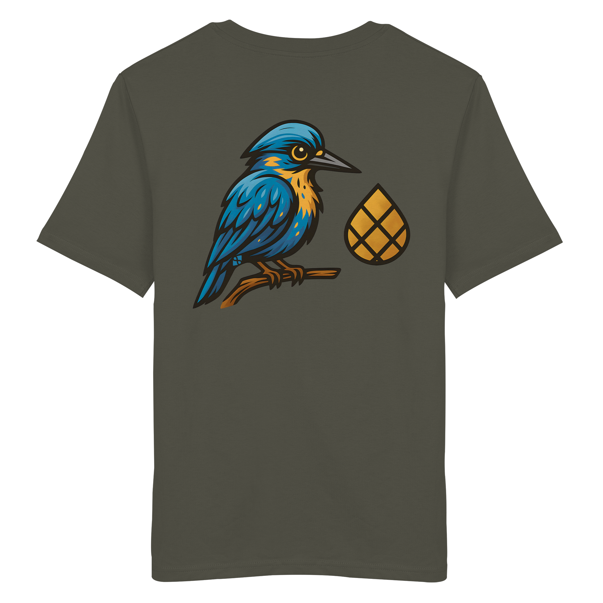 Tannenhäher mit Zirbelnuss + Emblem Stick - Organic Shirt