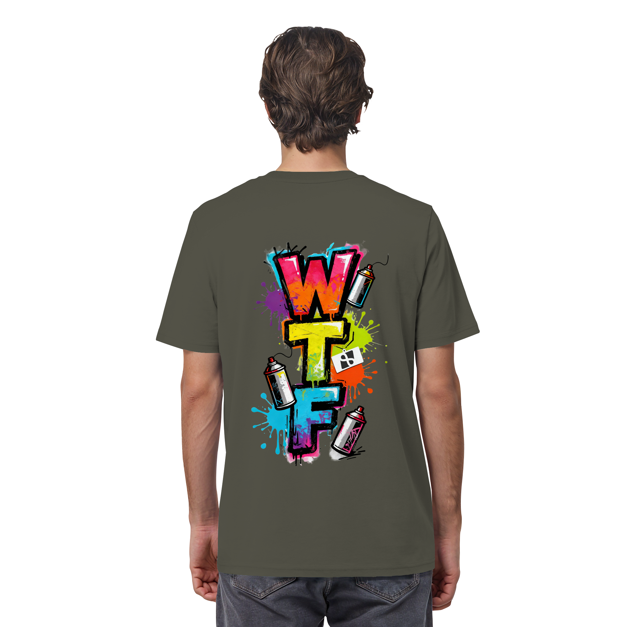 WTF - "Wear The Fair" Print mit besticktem Emblem - Organic Shirt