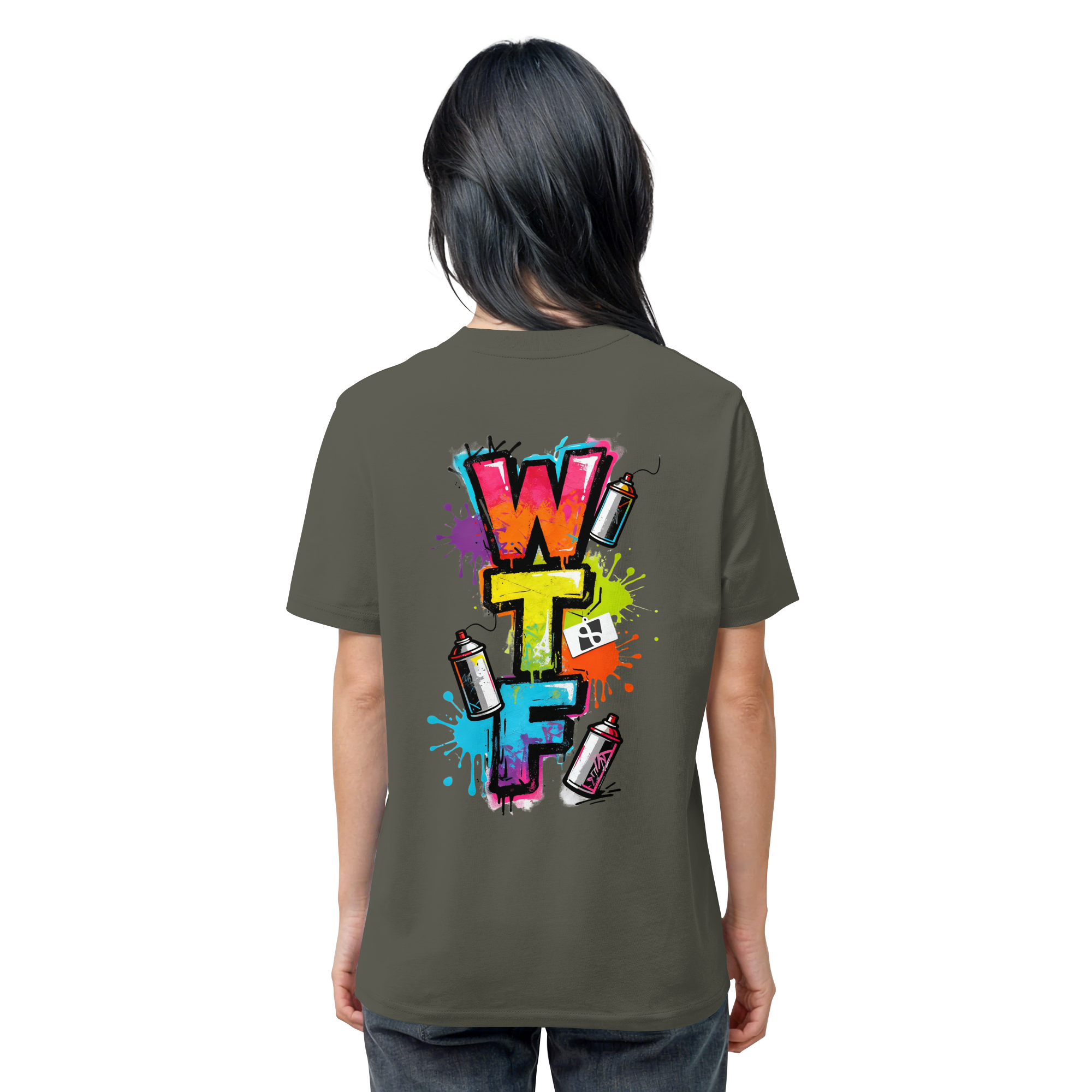 WTF - "Wear The Fair" Print mit besticktem Emblem - Organic Shirt