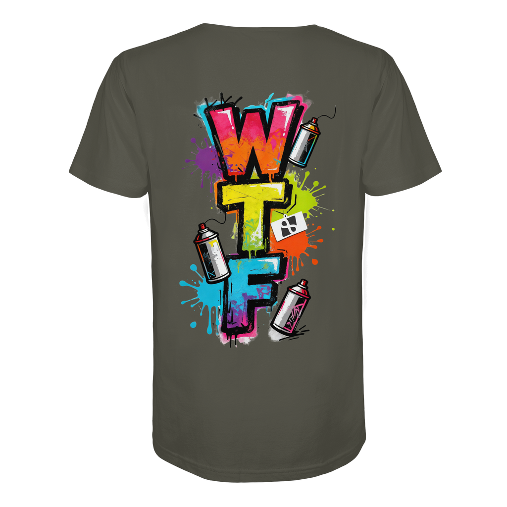 WTF - "Wear The Fair" Print mit besticktem Emblem - Organic Shirt