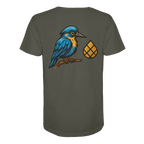 Tannenhäher mit Zirbelnuss + Emblem Stick - Organic Shirt