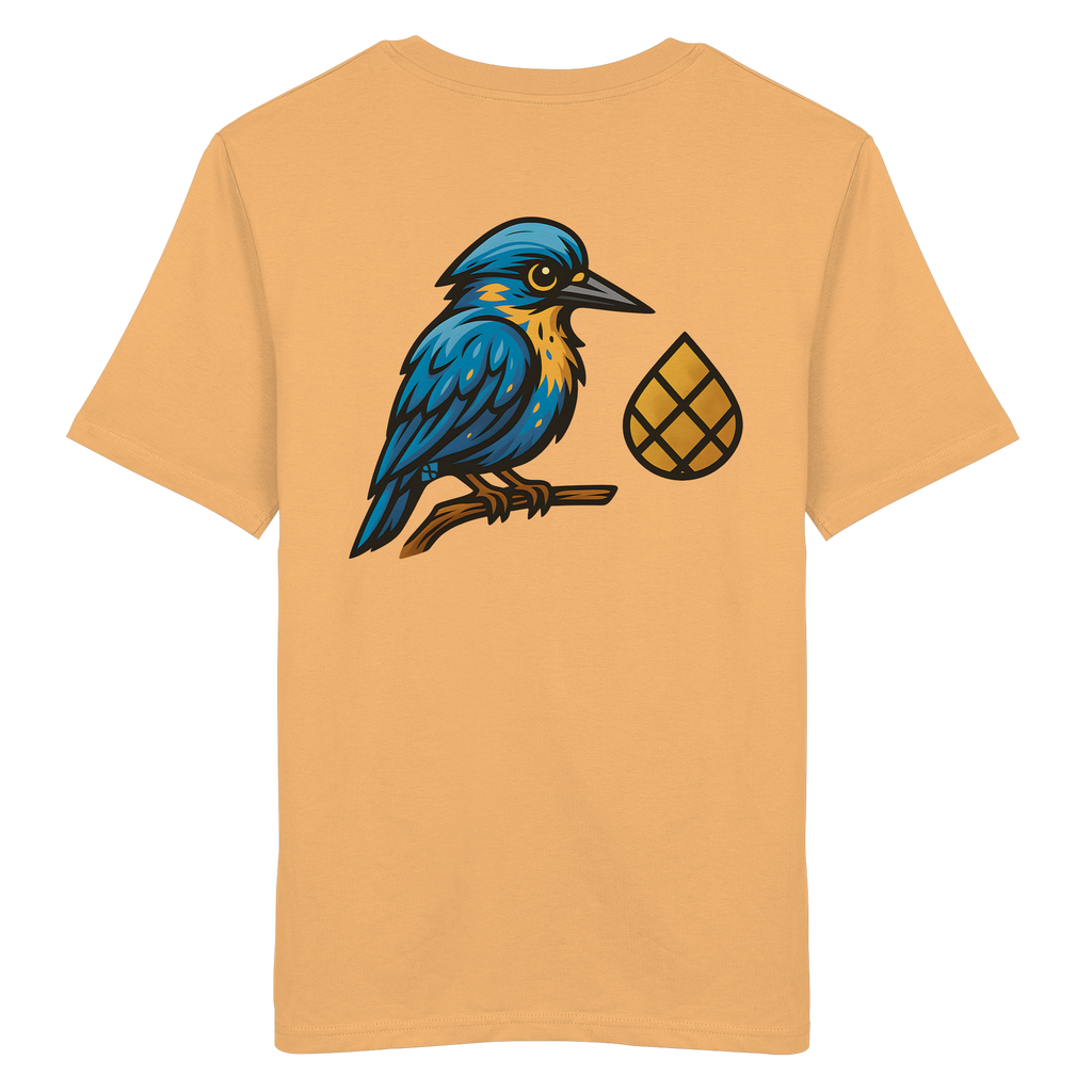 Tannenhäher mit Zirbelnuss + Emblem Stick - Organic Shirt