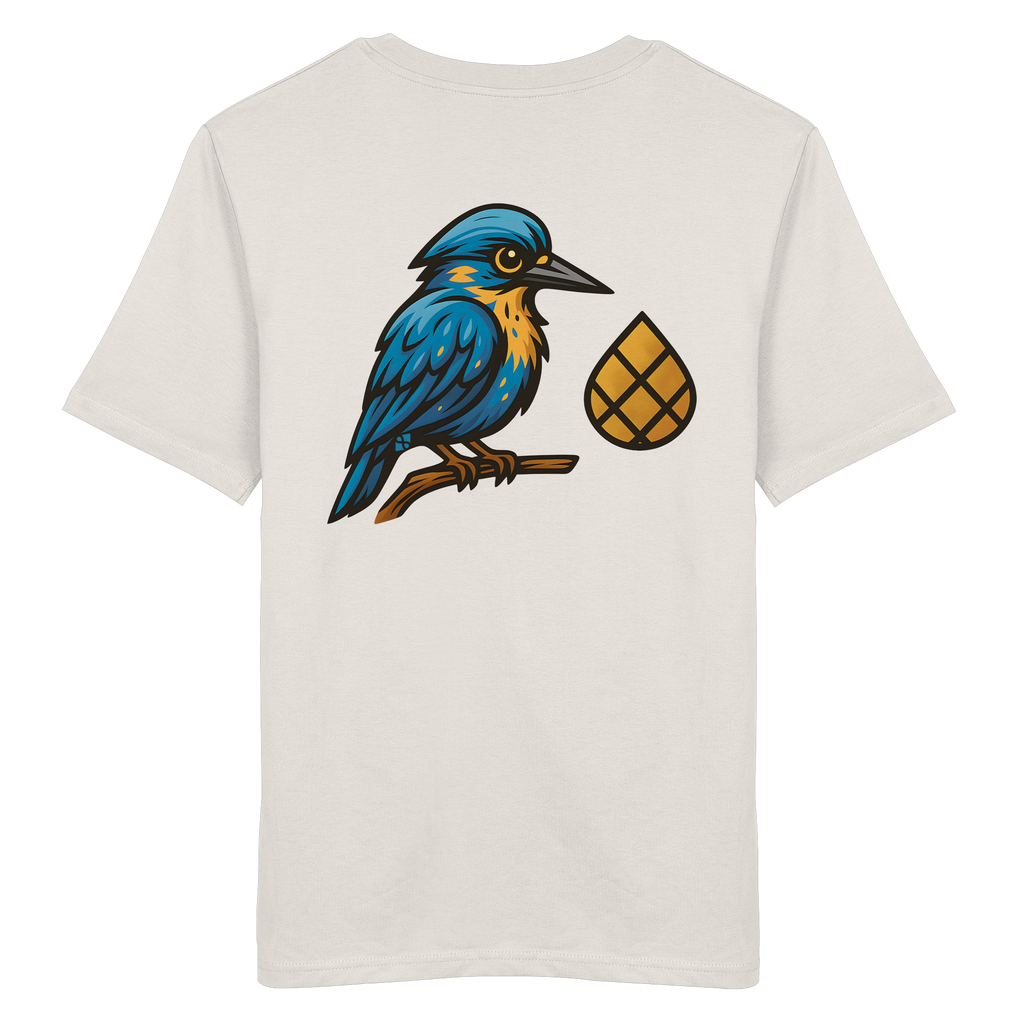 Tannenhäher mit Zirbelnuss + Emblem Stick - Organic Shirt