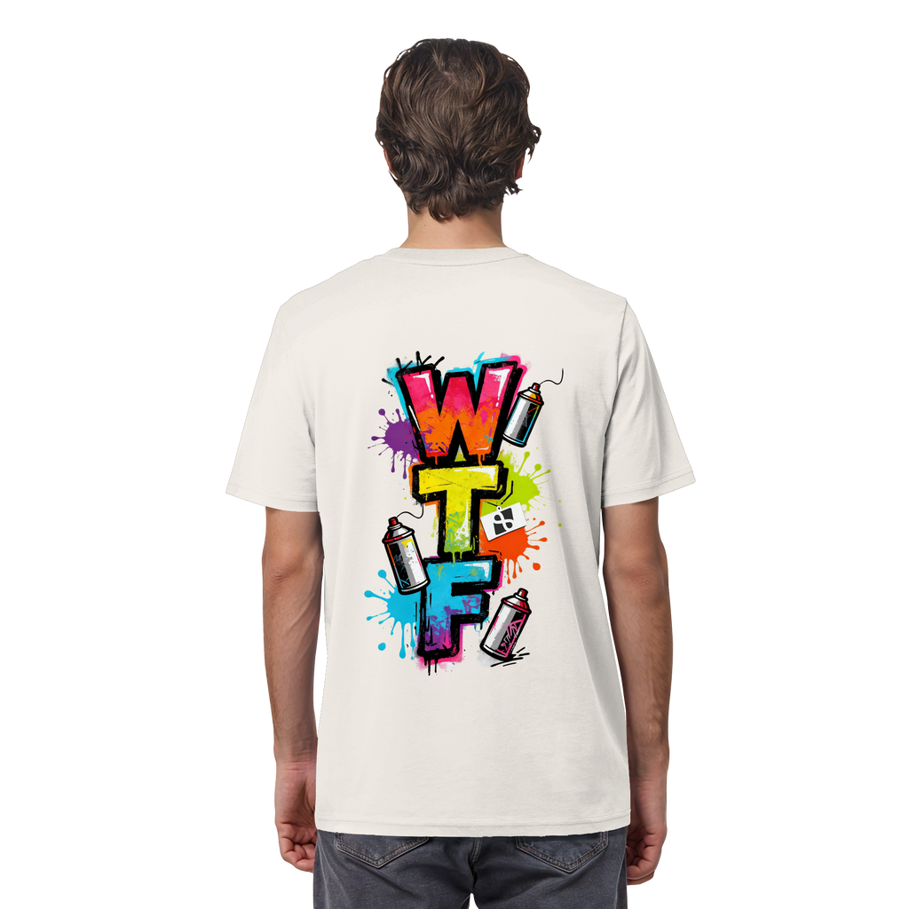 WTF - "Wear The Fair" Print mit besticktem Emblem - Organic Shirt