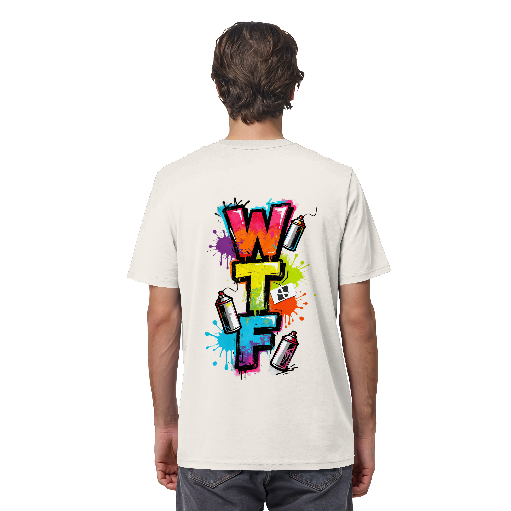 WTF - "Wear The Fair" Print mit besticktem Emblem - Organic Shirt