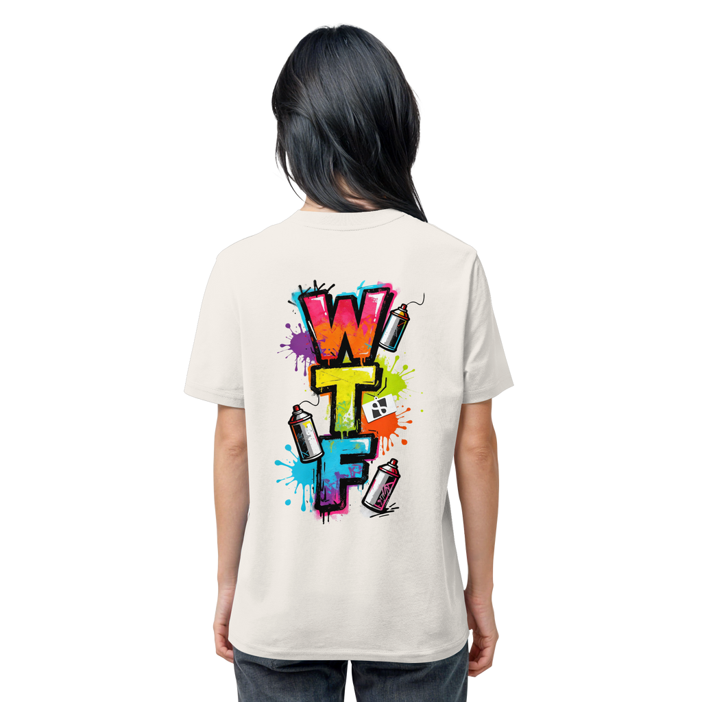 WTF - "Wear The Fair" Print mit besticktem Emblem - Organic Shirt