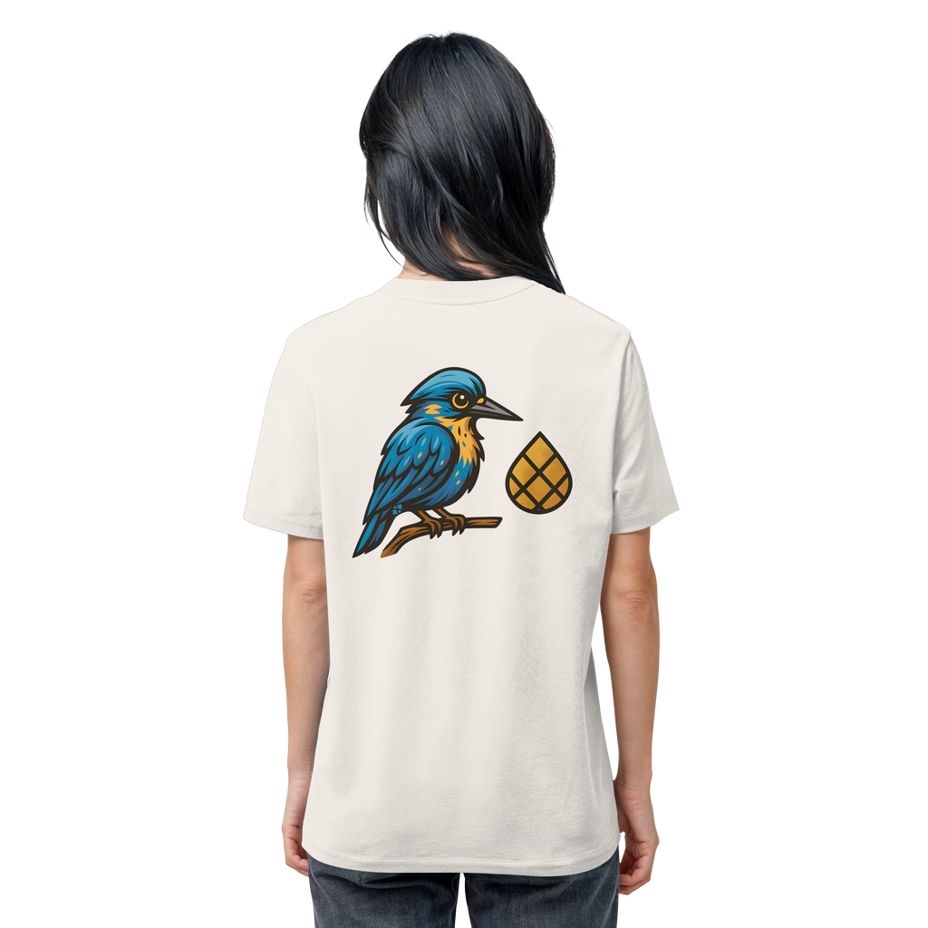 Tannenhäher mit Zirbelnuss + Emblem Stick - Organic Shirt