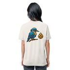 Tannenhäher mit Zirbelnuss + Emblem Stick - Organic Shirt