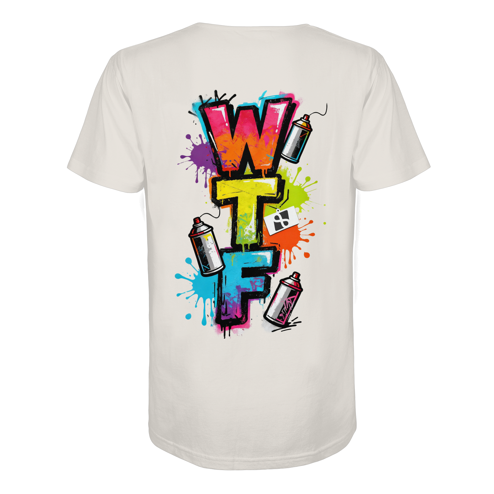 WTF - "Wear The Fair" Print mit besticktem Emblem - Organic Shirt