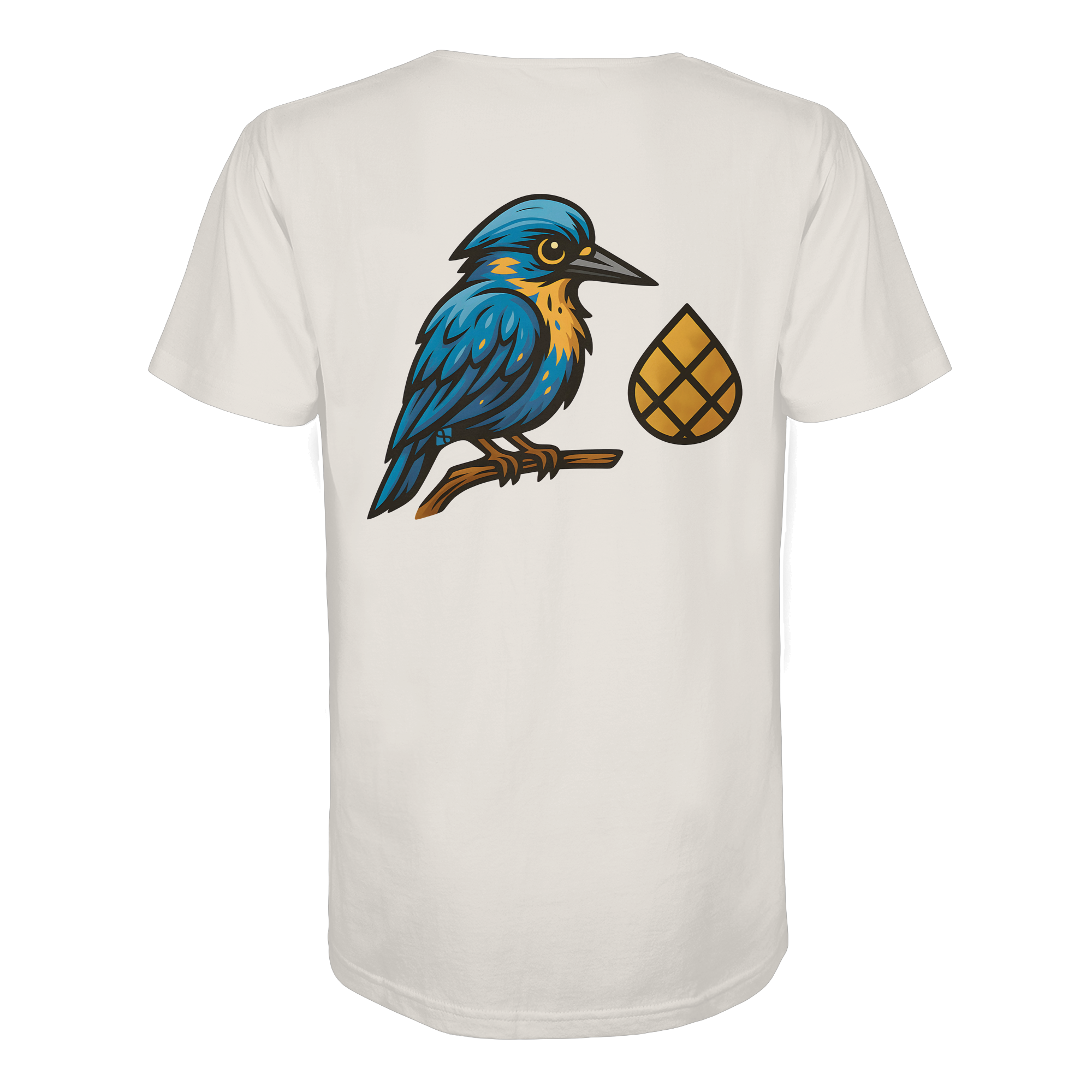 Tannenhäher mit Zirbelnuss + Emblem Stick - Organic Shirt
