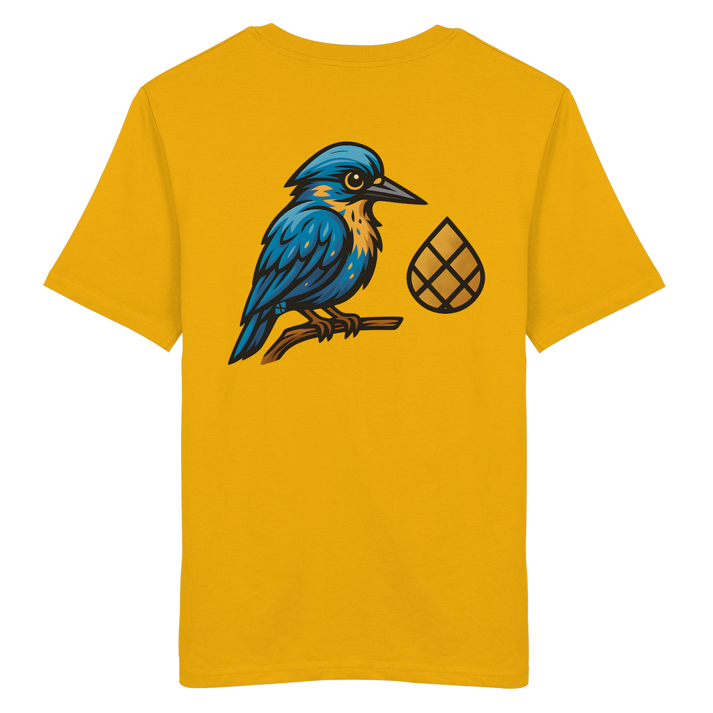 Tannenhäher mit Zirbelnuss + Emblem Stick - Organic Shirt