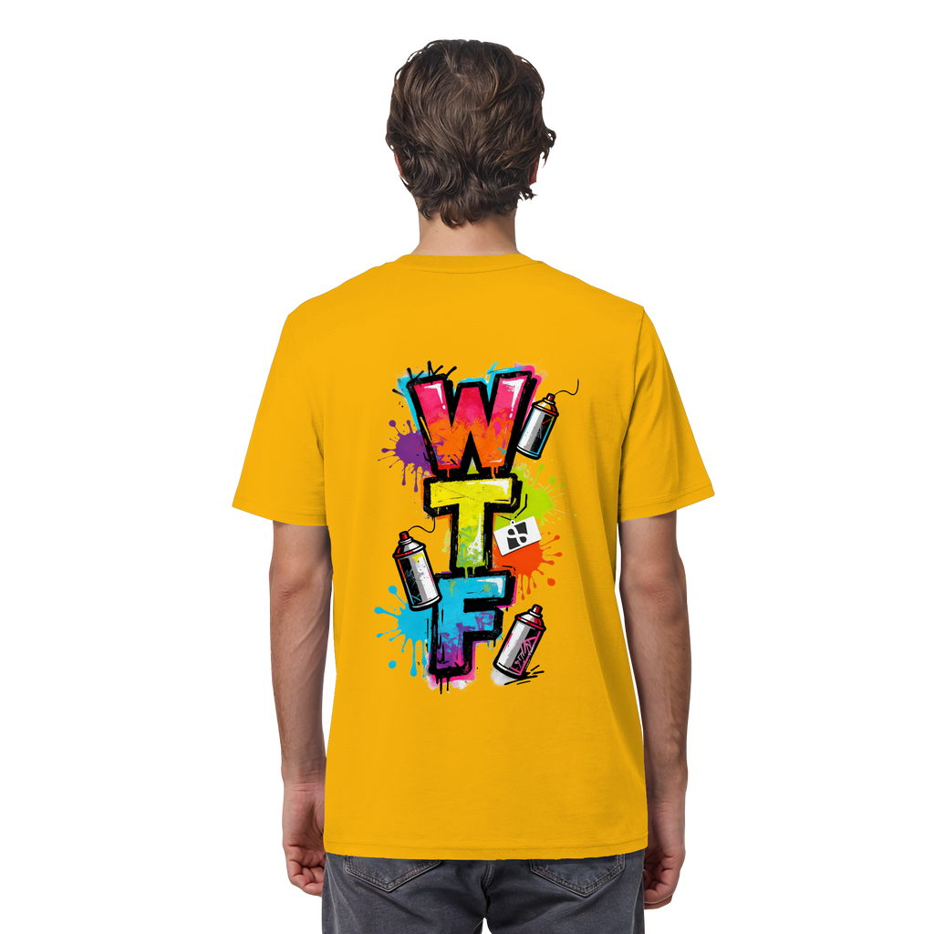 WTF - "Wear The Fair" Print mit besticktem Emblem - Organic Shirt