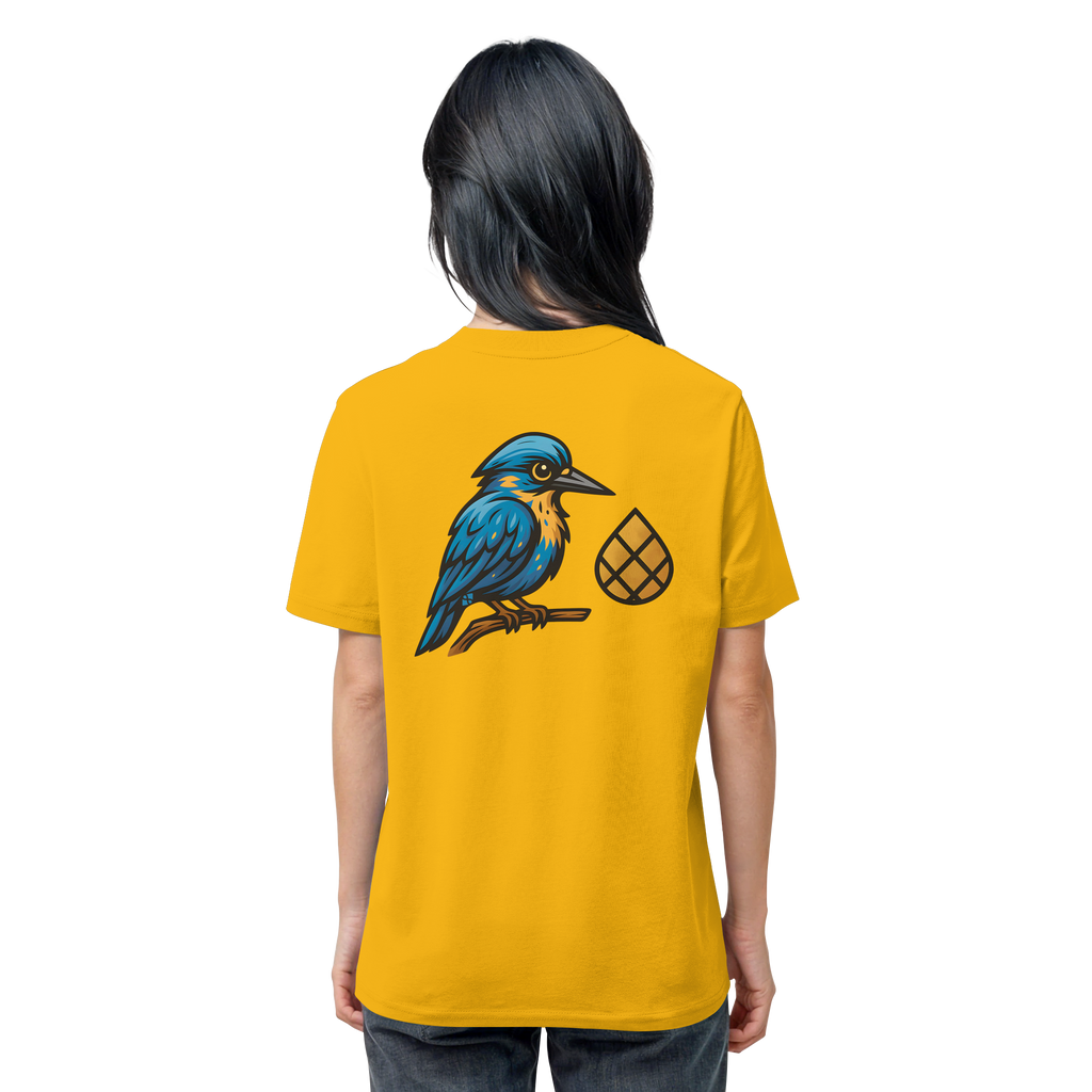 Tannenhäher mit Zirbelnuss + Emblem Stick - Organic Shirt