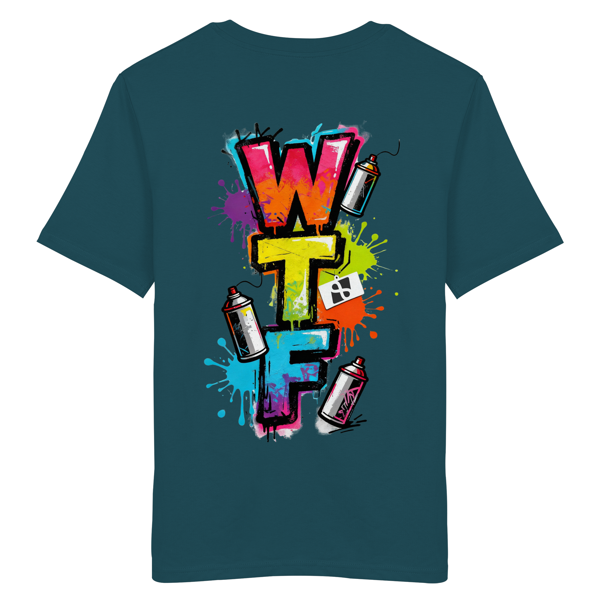 WTF - "Wear The Fair" Print mit besticktem Emblem - Organic Shirt