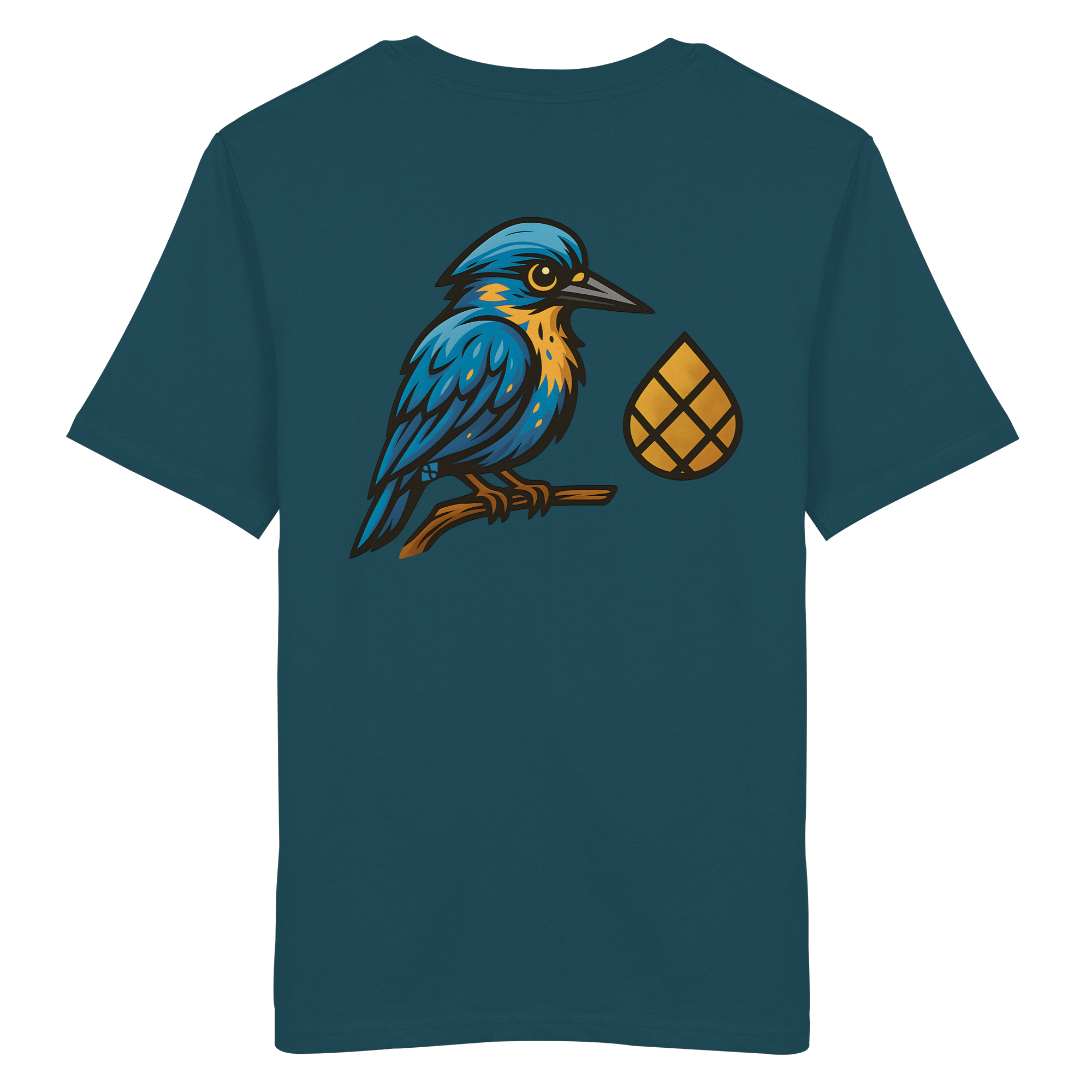 Tannenhäher mit Zirbelnuss + Emblem Stick - Organic Shirt