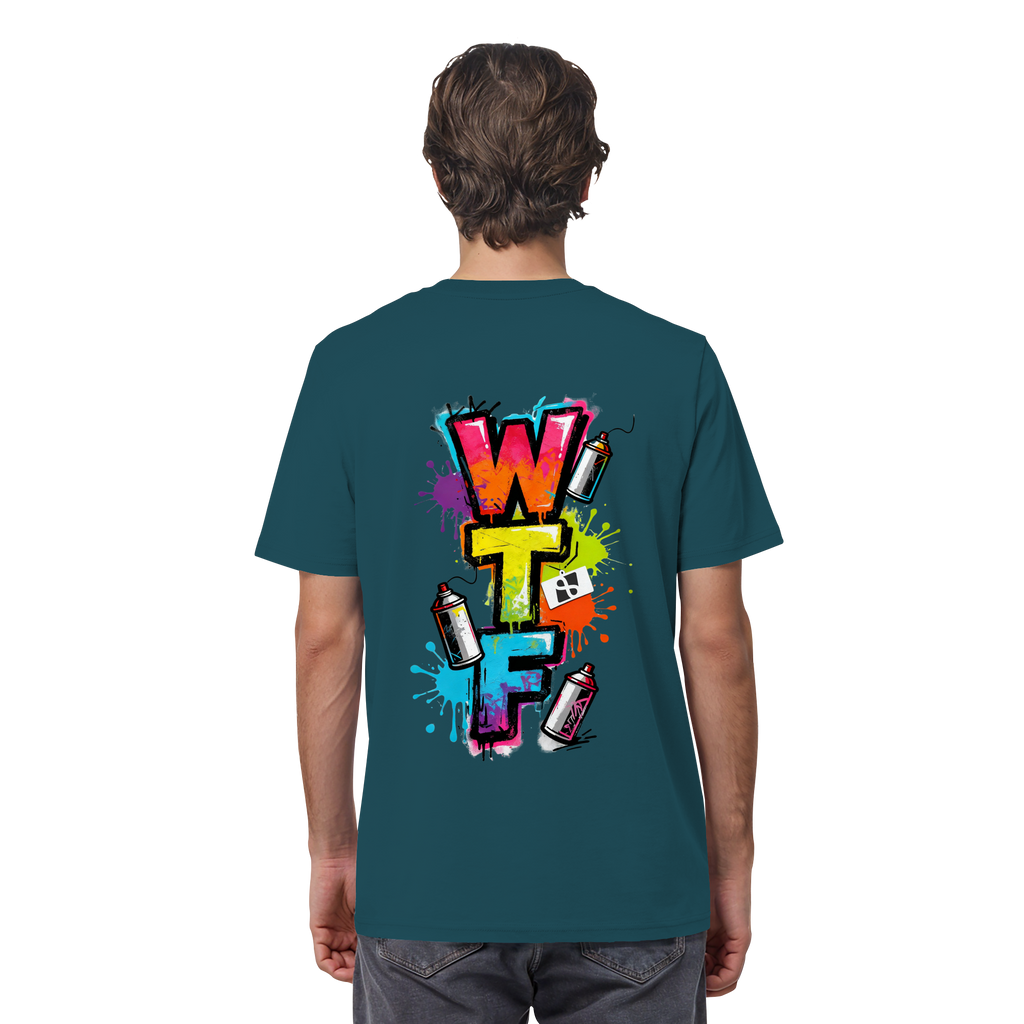 WTF - "Wear The Fair" Print mit besticktem Emblem - Organic Shirt