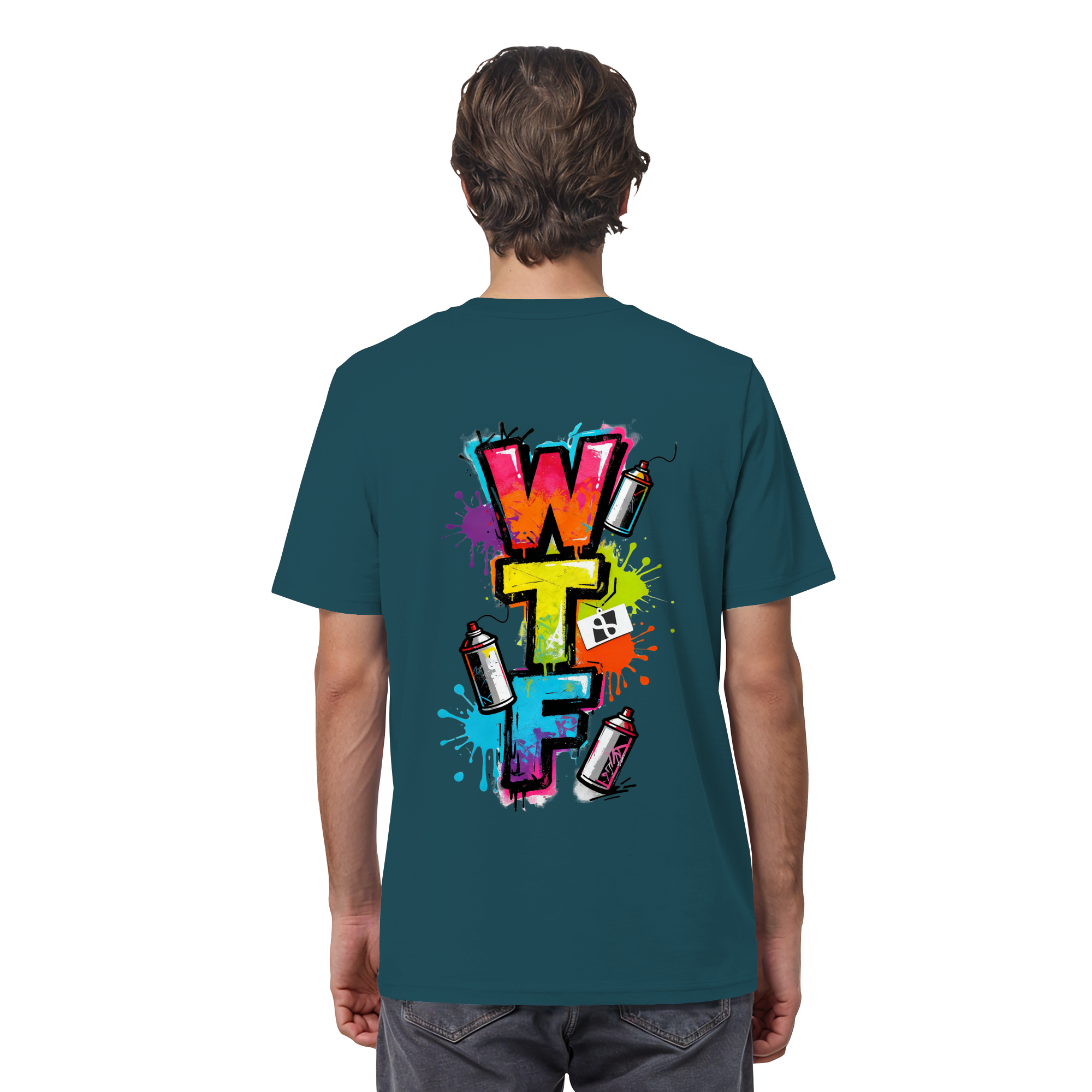 WTF - "Wear The Fair" Print mit besticktem Emblem - Organic Shirt