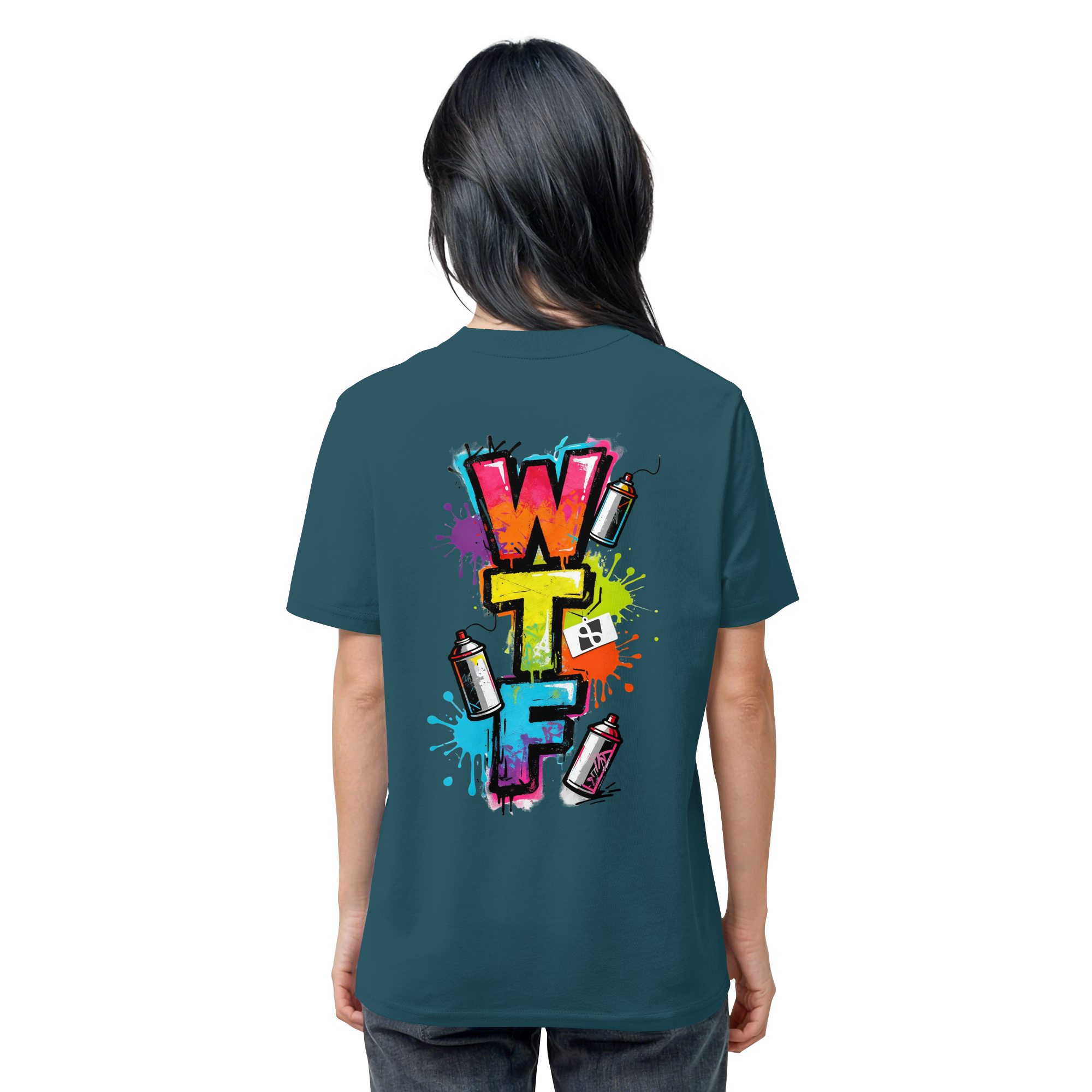 WTF - "Wear The Fair" Print mit besticktem Emblem - Organic Shirt