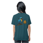 Tannenhäher mit Zirbelnuss + Emblem Stick - Organic Shirt