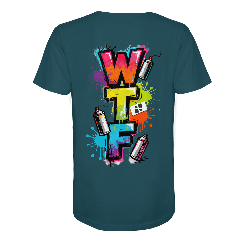 WTF - "Wear The Fair" Print mit besticktem Emblem - Organic Shirt