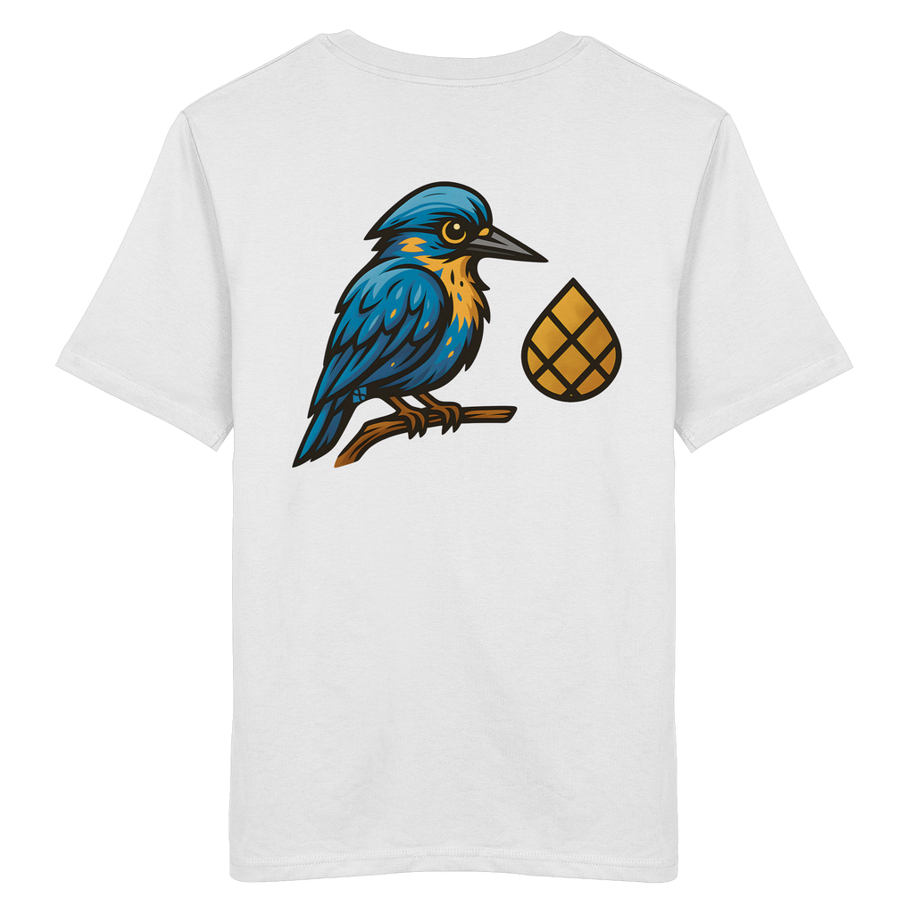 Tannenhäher mit Zirbelnuss + Emblem Stick - Organic Shirt