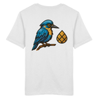 Tannenhäher mit Zirbelnuss + Emblem Stick - Organic Shirt