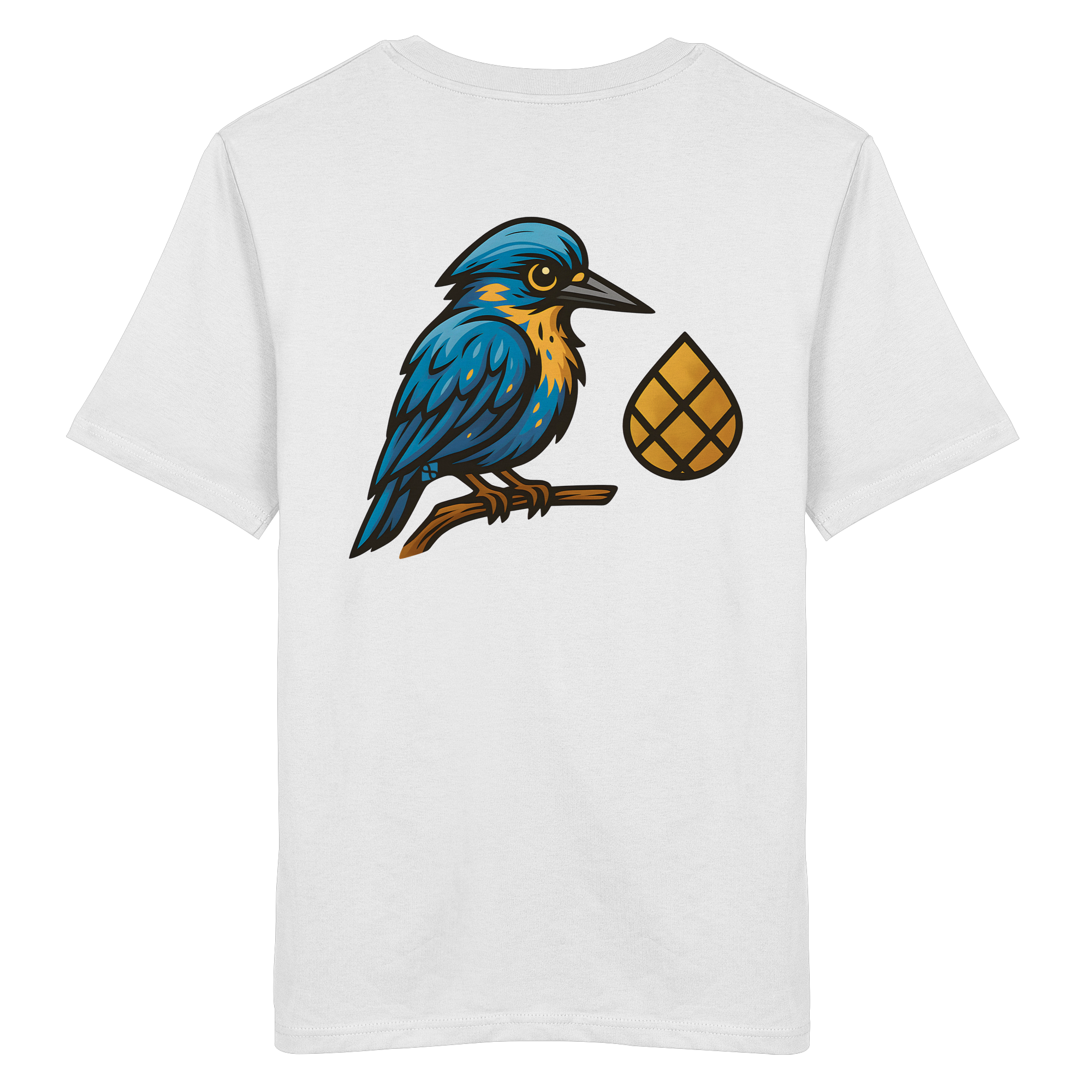 Tannenhäher mit Zirbelnuss + Emblem Stick - Organic Shirt