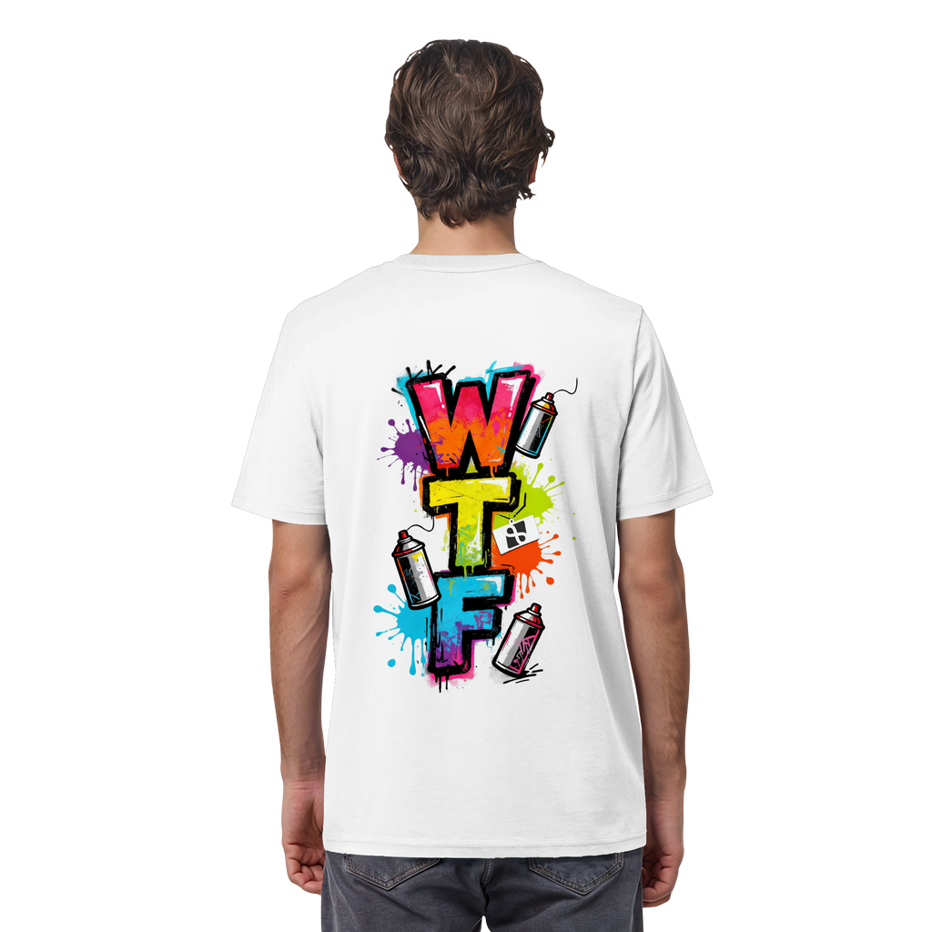 WTF - "Wear The Fair" Print mit besticktem Emblem - Organic Shirt