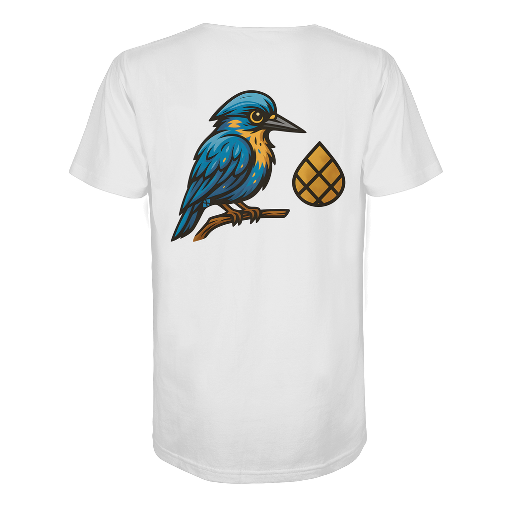 Tannenhäher mit Zirbelnuss + Emblem Stick - Organic Shirt