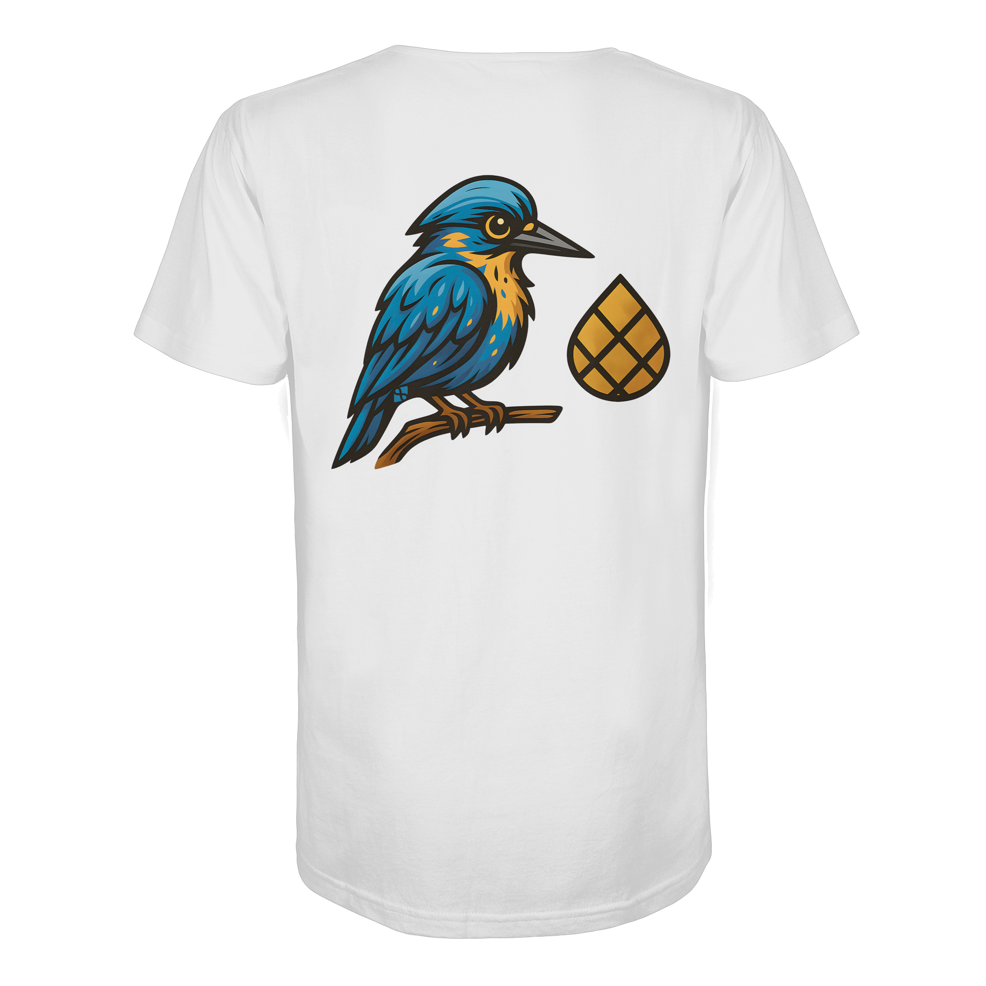 Tannenhäher mit Zirbelnuss + Emblem Stick - Organic Shirt