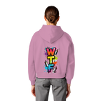 WTF - "Wear The Fair" Print mit besticktem Emblem - Womens Organic Boxcut Hoodie