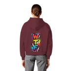 WTF - "Wear The Fair" Print mit besticktem Emblem - Womens Organic Boxcut Hoodie