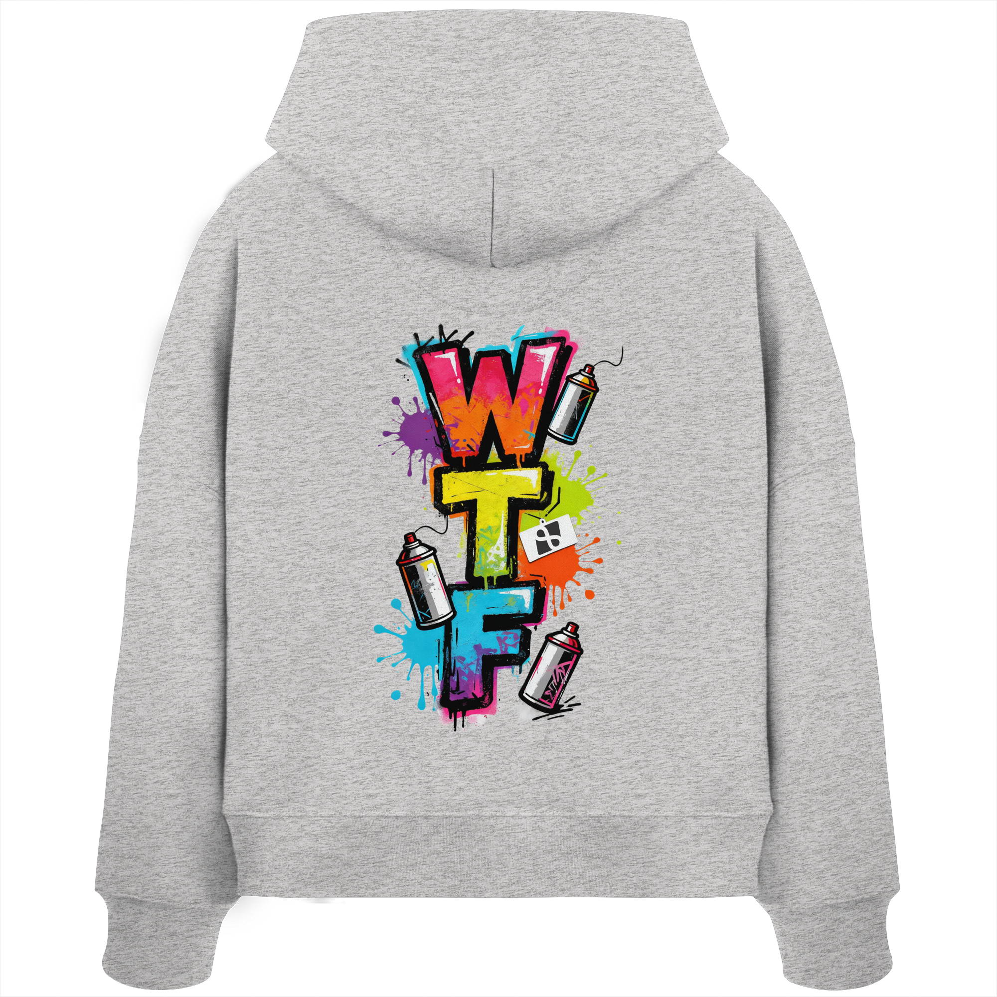 WTF - "Wear The Fair" Print mit besticktem Emblem - Womens Organic Boxcut Hoodie