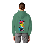 WTF - "Wear The Fair" Print mit besticktem Emblem - Womens Organic Boxcut Hoodie